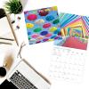 Graphique 2026 Coffee Wall Calendar | 12” x 12” | Thick Paper | Home & Office Organizer | Large Monthly Grid | 3 Languages & Marked Holidays | 4 Month Preview Page for 2027(A Colorful World)