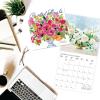 Graphique 2026 Coffee Wall Calendar | 12” x 12” | Thick Paper | Home & Office Organizer | Large Monthly Grid | 3 Languages & Marked Holidays | 4 Month Preview Page for 2027(Painted Florals)