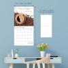 Graphique 2026 Coffee Wall Calendar | 12” x 12” | Thick Paper | Home & Office Organizer | Large Monthly Grid | 3 Languages & Marked Holidays | 4 Month Preview Page for 2027(Coffee)