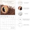 Graphique 2026 Coffee Wall Calendar | 12” x 12” | Thick Paper | Home & Office Organizer | Large Monthly Grid | 3 Languages & Marked Holidays | 4 Month Preview Page for 2027(Coffee)
