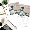 Graphique 2026 Coffee Wall Calendar | 12” x 12” | Thick Paper | Home & Office Organizer | Large Monthly Grid | 3 Languages & Marked Holidays | 4 Month Preview Page for 2027(Japanese Art Collection)