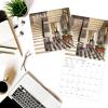 Graphique 2026 Coffee Wall Calendar | 12” x 12” | Thick Paper | Home & Office Organizer | Large Monthly Grid | 3 Languages & Marked Holidays | 4 Month Preview Page for 2027(Stairways)
