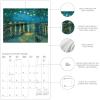 Graphique 2026 Coffee Wall Calendar | 12” x 12” | Thick Paper | Home & Office Organizer | Large Monthly Grid | 3 Languages & Marked Holidays | 4 Month Preview Page for 2027(Van Gogh)