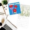 Graphique 2026 Coffee Wall Calendar | 12” x 12” | Thick Paper | Home & Office Organizer | Large Monthly Grid | 3 Languages & Marked Holidays | 4 Month Preview Page for 2027(Flower Pop)