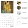 Graphique 2026 Coffee Wall Calendar | 12” x 12” | Thick Paper | Home & Office Organizer | Large Monthly Grid | 3 Languages & Marked Holidays | 4 Month Preview Page for 2027(Klimt)