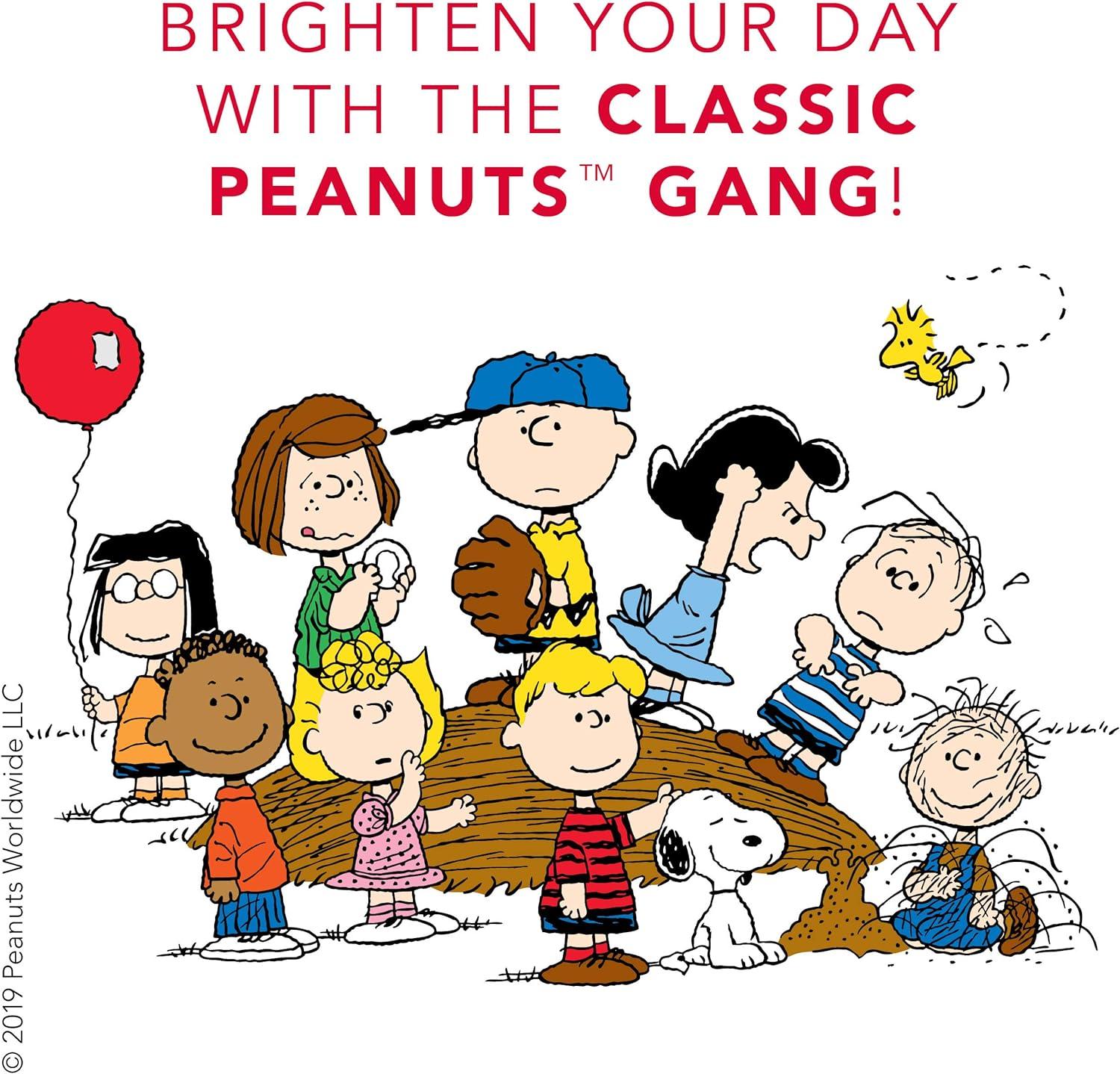 imageGraphique Vegan Leather Spiral Journal Peanuts Focus quotFocus On The Goodquot Quote on the Cover  Perfect for Taking Notes Lists and MoreSnoopy Type