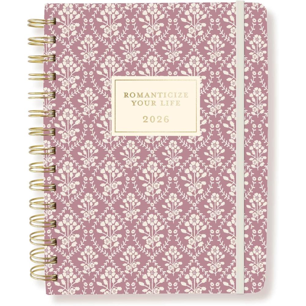 image18 Month PlannerCalendar by Graphique July 2025  Dec 2026 La Dolce Vita Hardbound Spiral Planner Monthly Tabs Holidays Reminder Stickers 6 x 8Romanticize