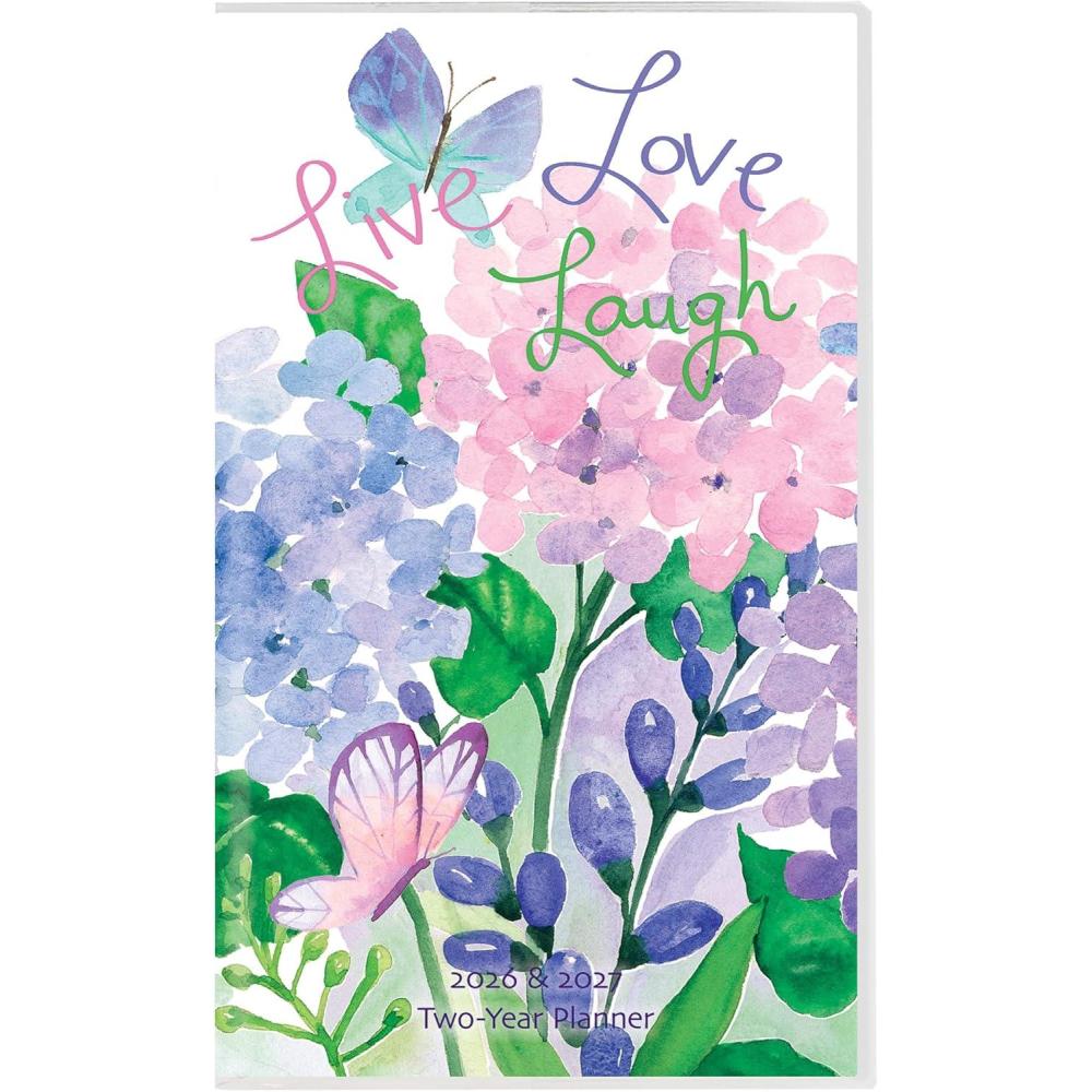 imageGraphique 2 Year Pocket Planner  29 Month Organizer Aug 2025  Dec 2027  Monthly Calendar ampamp Notes Spreads  Marked Holidays  Elegant Pattern  375 x 6quotLive Love Laugh