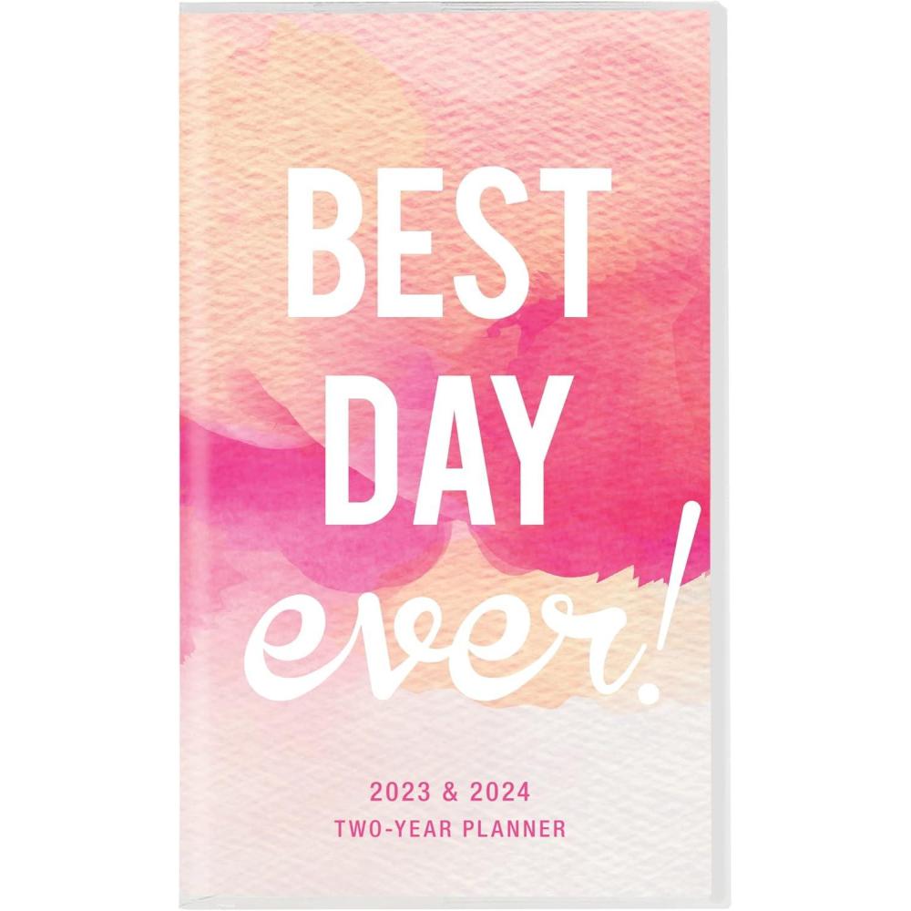 imageGraphique 2 Year Pocket Planner  29 Month Organizer Aug 2025  Dec 2027  Monthly Calendar ampamp Notes Spreads  Marked Holidays  Elegant Pattern  375 x 6quotBest Day Ever