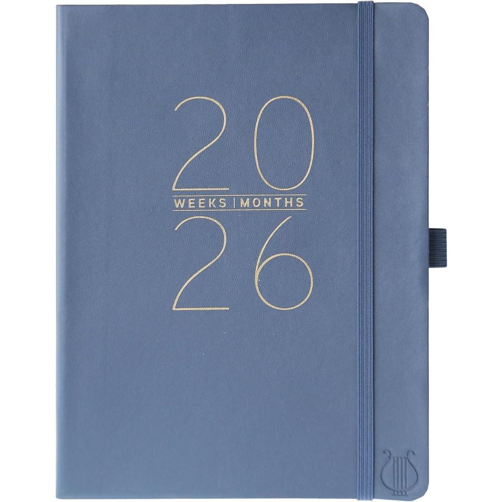 imageGraphique 2026 Apollo Business Planner  18 Month Organizer July 2025  Dec 2026  Weekly ampamp Monthly Spreads  ToDo List ampamp Note Pages  Pen Loop  Vegan Leather  Red  6 x 8Blue