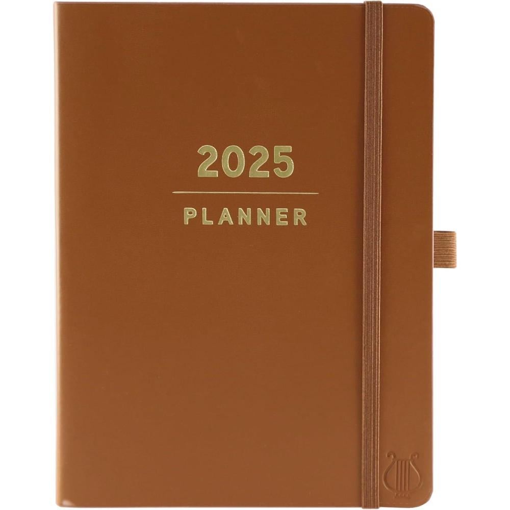 imageGraphique 2026 Apollo Business Planner  18 Month Organizer July 2025  Dec 2026  Weekly ampamp Monthly Spreads  ToDo List ampamp Note Pages  Pen Loop  Vegan Leather  Red  6 x 8Classic Brown