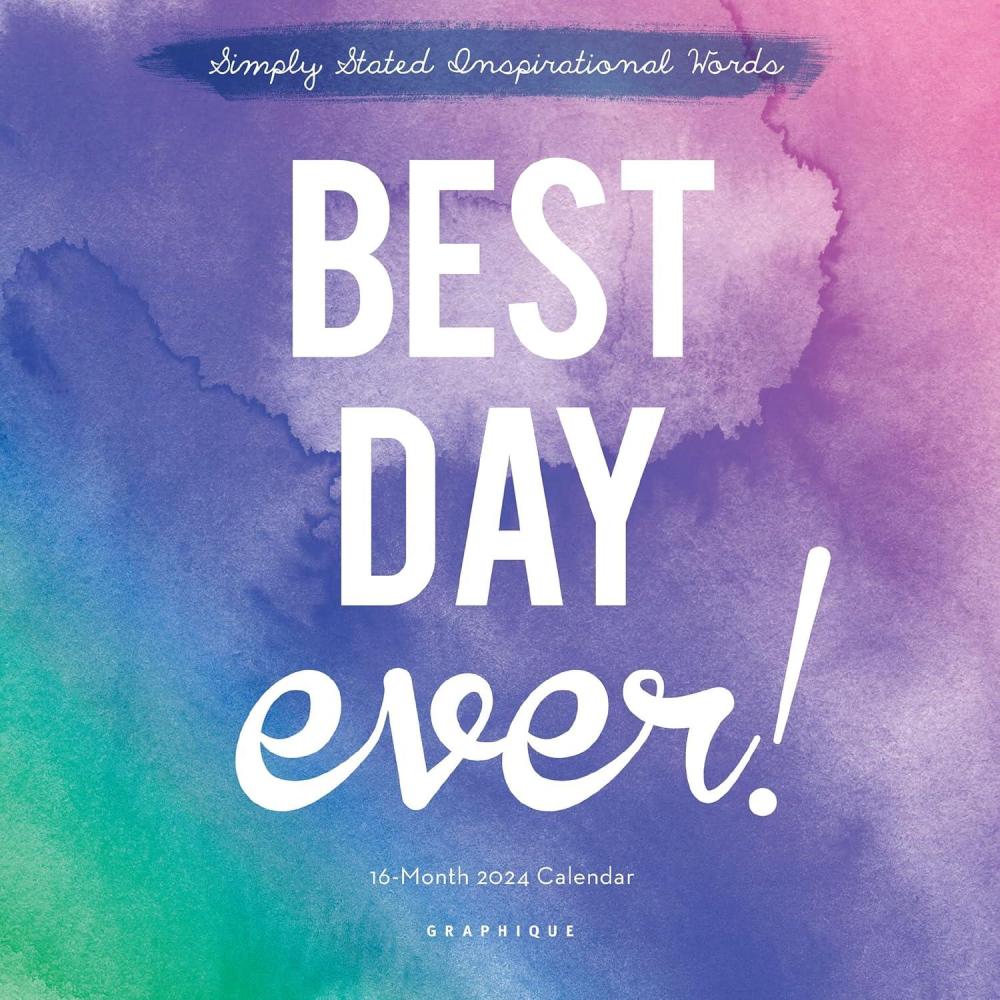 imageGraphique 2026 Girl Boss Mini Wall Calendar  7 x 7  Thick Paper  Home ampamp Office Organizer  Large Monthly Grid  3 Languages ampamp Marked Holidays  4 Month Preview Page for 2027Best Day Ever