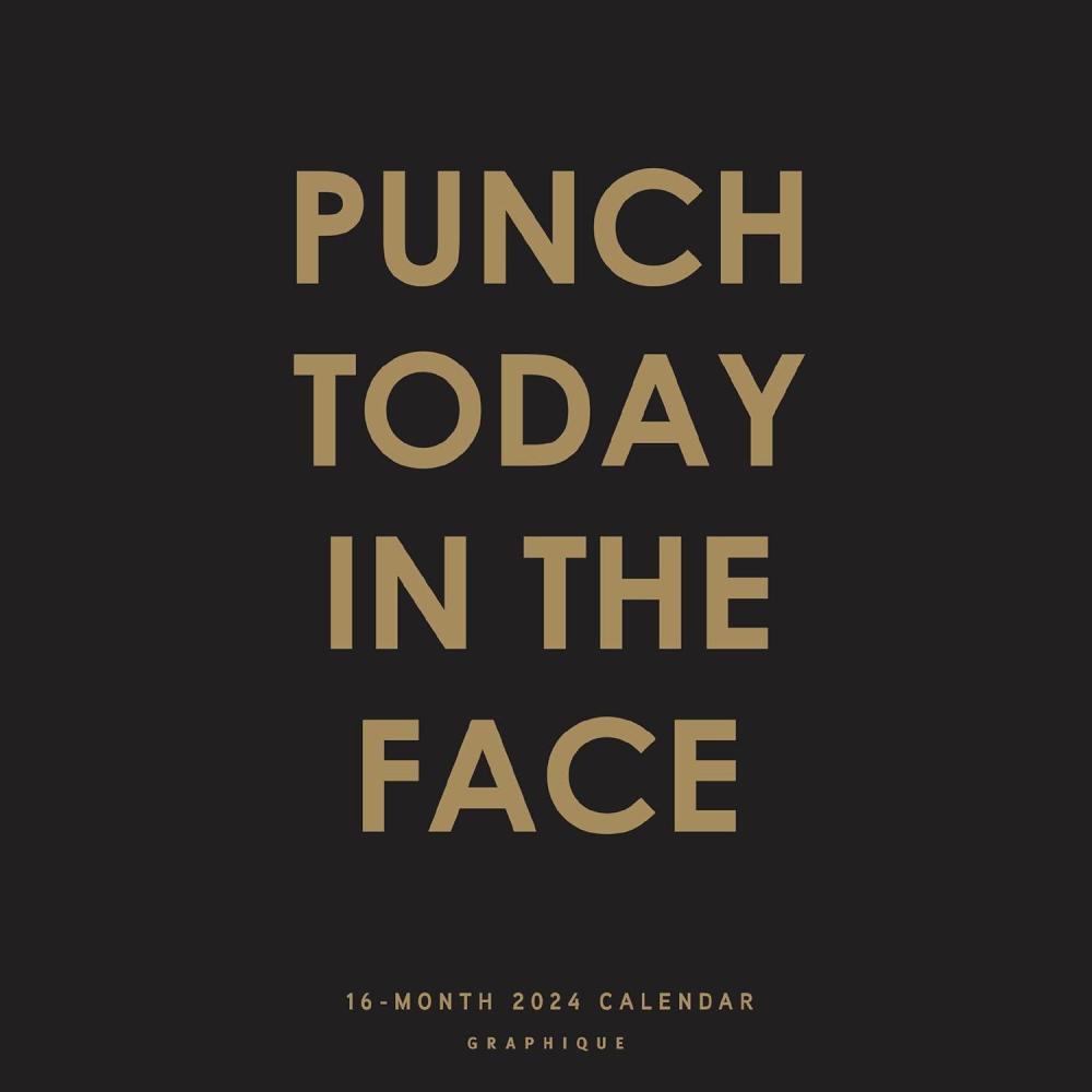 imageGraphique 2026 Mindset Is Everything Wall Calendar  12 x 12  Thick Paper  Home ampamp Office Organizer  Large Monthly Grid  3 Languages ampamp Marked Holidays  4 Month Preview Page for 2027Punch Today in the Face