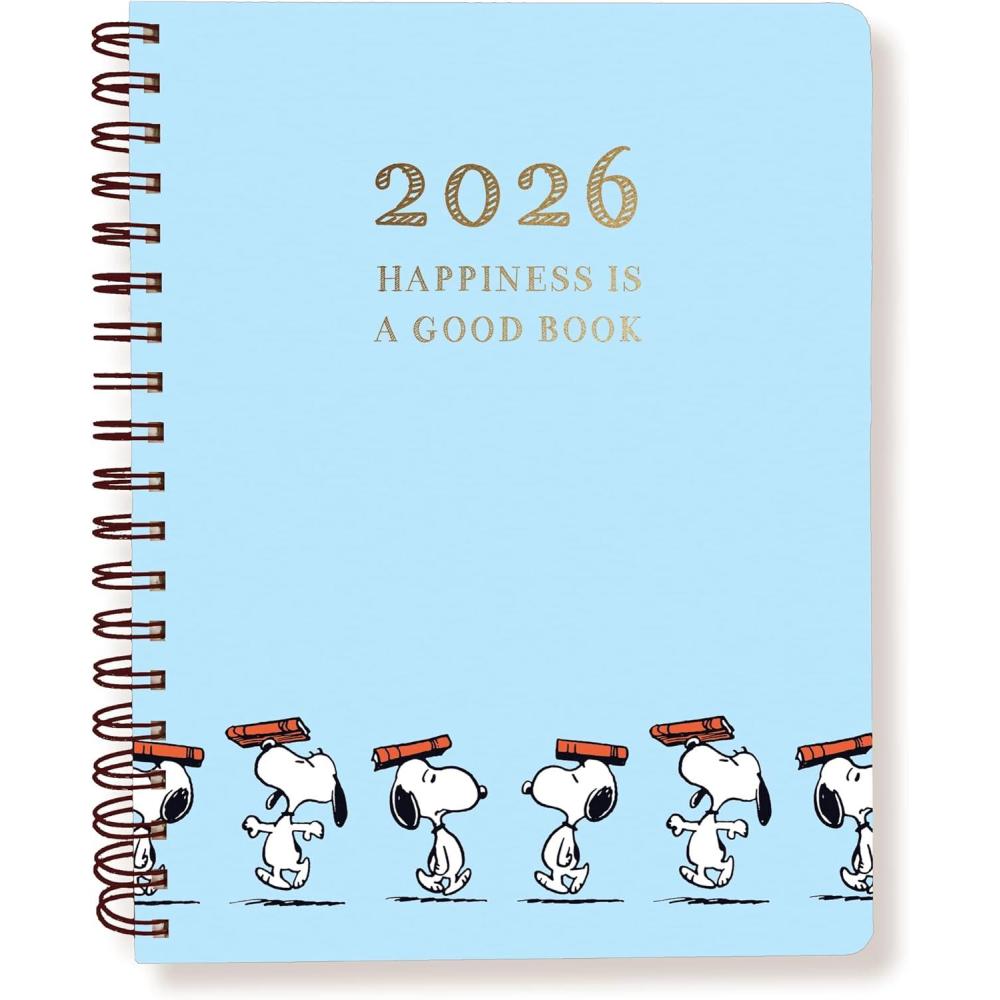 imageGraphique 2026 Spiral Frosted Cover Planner  18 Month Organizer July 2025  Dec 2026  Weekly ampamp Monthly Spreads  ToDo ampamp Note List  Reference Tabs  Reminder Stickers  Snoopy on House  8 x 10Happiness Is