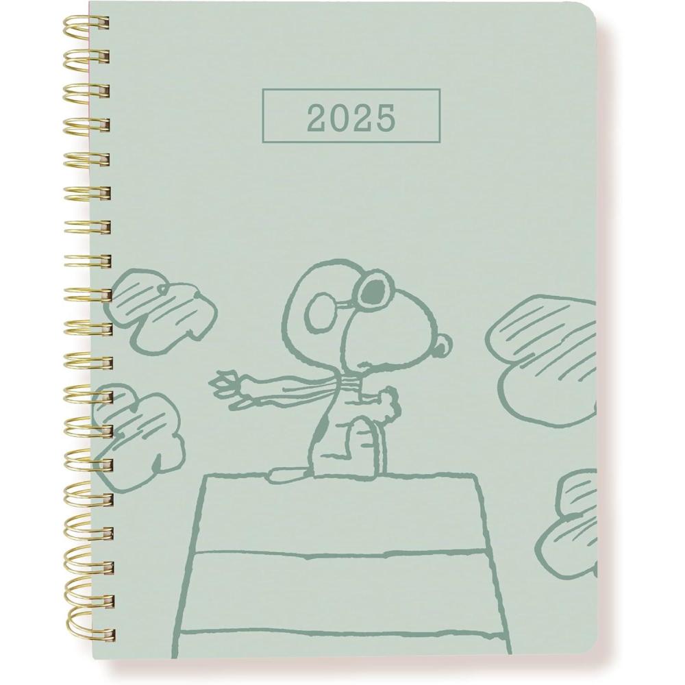 imageGraphique 2026 Spiral Frosted Cover Planner  18 Month Organizer July 2025  Dec 2026  Weekly ampamp Monthly Spreads  ToDo ampamp Note List  Reference Tabs  Reminder Stickers  Snoopy on House  8 x 10Peanuts