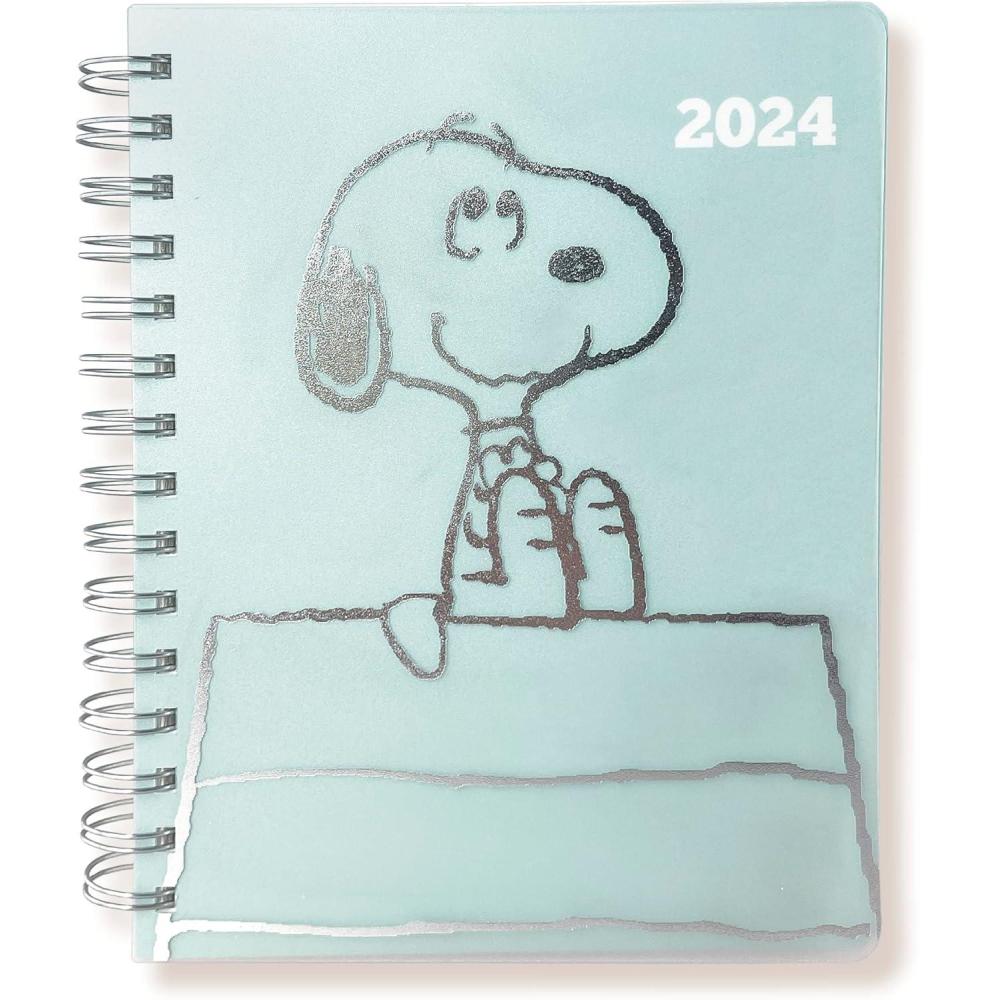 imageGraphique 2026 Spiral Frosted Cover Planner  18 Month Organizer July 2025  Dec 2026  Weekly ampamp Monthly Spreads  ToDo ampamp Note List  Reference Tabs  Reminder Stickers  Snoopy on House  8 x 10Snoopy House