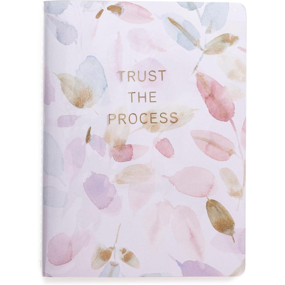 imageGraphique Weekly Vinyl Journal  Self Love Design  6quot x 8quot 120 Lined Pages  Features Year in Review PageTrust The Process