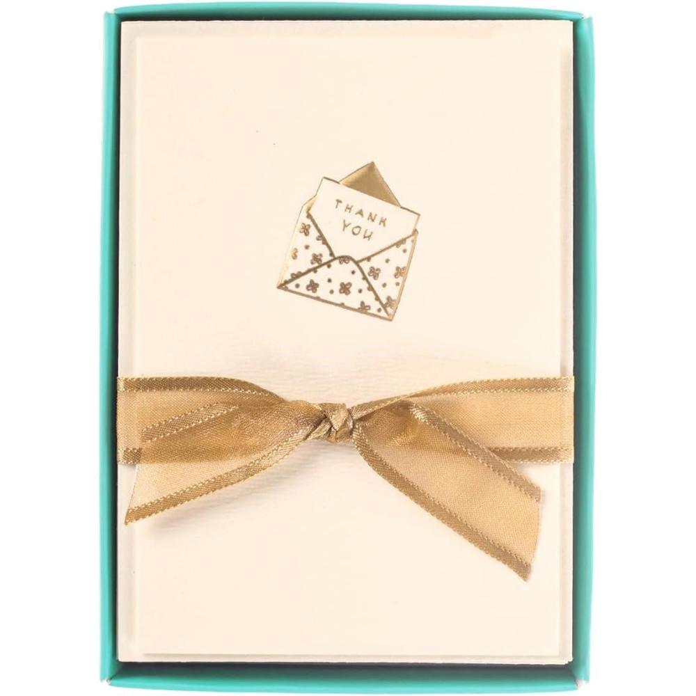 imageGraphique Whale La Petite Presse Boxed Notecards  10 Elegant Embossed Green Whale Thanks a Ton Thank You Cards with Matching Envelopes 325quot x 475quotJust a note
