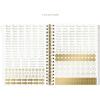 18 Month Planner/Calendar by Graphique, July 2025 – Dec. 2026 La Dolce Vita Hardbound Spiral Planner, Monthly Tabs, Holidays, Reminder Stickers, 6” x 8”(At Capacity)