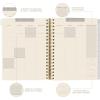 18 Month Planner/Calendar by Graphique, July 2025 – Dec. 2026 La Dolce Vita Hardbound Spiral Planner, Monthly Tabs, Holidays, Reminder Stickers, 6” x 8”(Checkered Peanuts)