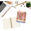 18 Month Planner/Calendar by Graphique, July 2025 – Dec. 2026 La Dolce Vita Hardbound Spiral Planner, Monthly Tabs, Holidays, Reminder Stickers, 6” x 8”(Pink Landscape)