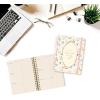 18 Month Planner/Calendar by Graphique, July 2025 – Dec. 2026 La Dolce Vita Hardbound Spiral Planner, Monthly Tabs, Holidays, Reminder Stickers, 6” x 8”(White Floral)