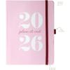 Graphique 2026 Apollo Business Planner | 18 Month Organizer, July 2025 – Dec. 2026 | Weekly & Monthly Spreads | To-Do List & Note Pages | Pen Loop | Vegan Leather | Red | 6” x 8”(Pink Plan It)