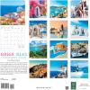 Graphique 2026 Around The World Wall Calendar | 12” x 12” | Thick Paper | Home & Office Organizer | Large Monthly Grid | 3 Languages & Marked Holidays | 4 Month Preview Page for 2027(Greek Isles)