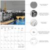 Graphique 2026 Around The World Wall Calendar | 12” x 12” | Thick Paper | Home & Office Organizer | Large Monthly Grid | 3 Languages & Marked Holidays | 4 Month Preview Page for 2027(Paris Glitz)