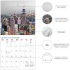 Graphique 2026 Around The World Wall Calendar | 12” x 12” | Thick Paper | Home & Office Organizer | Large Monthly Grid | 3 Languages & Marked Holidays | 4 Month Preview Page for 2027(New York Glitz)