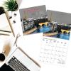 Graphique 2026 Around The World Wall Calendar | 12” x 12” | Thick Paper | Home & Office Organizer | Large Monthly Grid | 3 Languages & Marked Holidays | 4 Month Preview Page for 2027(Paris Glitz)