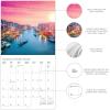 Graphique 2026 Around The World Wall Calendar | 12” x 12” | Thick Paper | Home & Office Organizer | Large Monthly Grid | 3 Languages & Marked Holidays | 4 Month Preview Page for 2027(Italia)