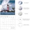 Graphique 2026 Classic Cats Wall Calendar | 12” x 12” | Thick Paper | Home & Office Organizer | Large Monthly Grid | 3 Languages & Marked Holidays | 4 Month Preview Page for 2027(Lighthouses)