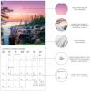 Graphique 2026 Classic Cats Wall Calendar | 12” x 12” | Thick Paper | Home & Office Organizer | Large Monthly Grid | 3 Languages & Marked Holidays | 4 Month Preview Page for 2027(Wanderlust)