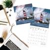Graphique 2026 Classic Cats Wall Calendar | 12” x 12” | Thick Paper | Home & Office Organizer | Large Monthly Grid | 3 Languages & Marked Holidays | 4 Month Preview Page for 2027(Lighthouses)