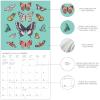 Graphique 2026 Classic Cats Wall Calendar | 12” x 12” | Thick Paper | Home & Office Organizer | Large Monthly Grid | 3 Languages & Marked Holidays | 4 Month Preview Page for 2027(Butterflies)