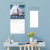 Graphique 2026 Classic Cats Wall Calendar | 12” x 12” | Thick Paper | Home & Office Organizer | Large Monthly Grid | 3 Languages & Marked Holidays | 4 Month Preview Page for 2027(Lighthouses)