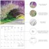Graphique 2026 Girl Boss Mini Wall Calendar | 7” x 7” | Thick Paper | Home & Office Organizer | Large Monthly Grid | 3 Languages & Marked Holidays | 4 Month Preview Page for 2027(In the Garden)