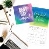 Graphique 2026 Girl Boss Mini Wall Calendar | 7” x 7” | Thick Paper | Home & Office Organizer | Large Monthly Grid | 3 Languages & Marked Holidays | 4 Month Preview Page for 2027(Best Day Ever)