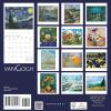 Graphique 2026 Girl Boss Mini Wall Calendar | 7” x 7” | Thick Paper | Home & Office Organizer | Large Monthly Grid | 3 Languages & Marked Holidays | 4 Month Preview Page for 2027(Van Gogh)