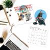 Graphique 2026 Girl Boss Mini Wall Calendar | 7” x 7” | Thick Paper | Home & Office Organizer | Large Monthly Grid | 3 Languages & Marked Holidays | 4 Month Preview Page for 2027(Saturday Evening Post)