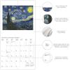 Graphique 2026 Girl Boss Mini Wall Calendar | 7” x 7” | Thick Paper | Home & Office Organizer | Large Monthly Grid | 3 Languages & Marked Holidays | 4 Month Preview Page for 2027(Van Gogh)