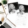 Graphique 2026 Girl Boss Mini Wall Calendar | 7” x 7” | Thick Paper | Home & Office Organizer | Large Monthly Grid | 3 Languages & Marked Holidays | 4 Month Preview Page for 2027(Marilyn Monroe)