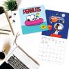 Graphique 2026 Girl Boss Mini Wall Calendar | 7” x 7” | Thick Paper | Home & Office Organizer | Large Monthly Grid | 3 Languages & Marked Holidays | 4 Month Preview Page for 2027(Peanuts)