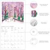 Graphique 2026 Girl Boss Mini Wall Calendar | 7” x 7” | Thick Paper | Home & Office Organizer | Large Monthly Grid | 3 Languages & Marked Holidays | 4 Month Preview Page for 2027(Joyful Landscapes)