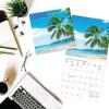 Graphique 2026 Happiest Hedgehogs Mini Wall Calendar | 7” x 7” | Thick Paper | Home & Office Organizer | Large Monthly Grid | 3 Languages & Marked Holidays | 4 Month Preview Page for 2027(Island Paradise)