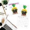 Graphique 2026 Happiest Hedgehogs Mini Wall Calendar | 7” x 7” | Thick Paper | Home & Office Organizer | Large Monthly Grid | 3 Languages & Marked Holidays | 4 Month Preview Page for 2027(Pawparazzi)