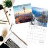 Graphique 2026 Happiest Hedgehogs Mini Wall Calendar | 7” x 7” | Thick Paper | Home & Office Organizer | Large Monthly Grid | 3 Languages & Marked Holidays | 4 Month Preview Page for 2027(Passport to the World)