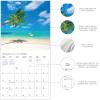 Graphique 2026 Island Paradise Wall Calendar | 12” x 12” | Thick Paper | Home & Office Organizer | Large Monthly Grid | 3 Languages & Marked Holidays | 4 Month Preview Page for 2027