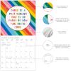 Graphique 2026 Mindset Is Everything Wall Calendar | 12” x 12” | Thick Paper | Home & Office Organizer | Large Monthly Grid | 3 Languages & Marked Holidays | 4 Month Preview Page for 2027(The Positive Calendar)
